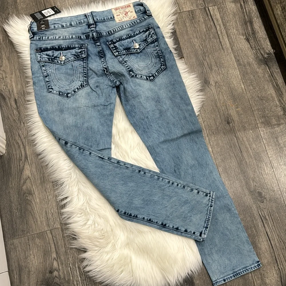 🔥LAST PAIR🔥💙TRUE RELIGION Rocco Sn Flap Relaxed Skinny Jean